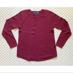 🌸 SALE Karen Scott burgundy sweater